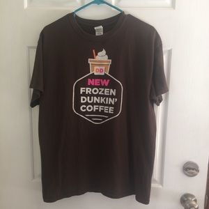 DD Dunkin Donuts frozen coffee merch shirt L